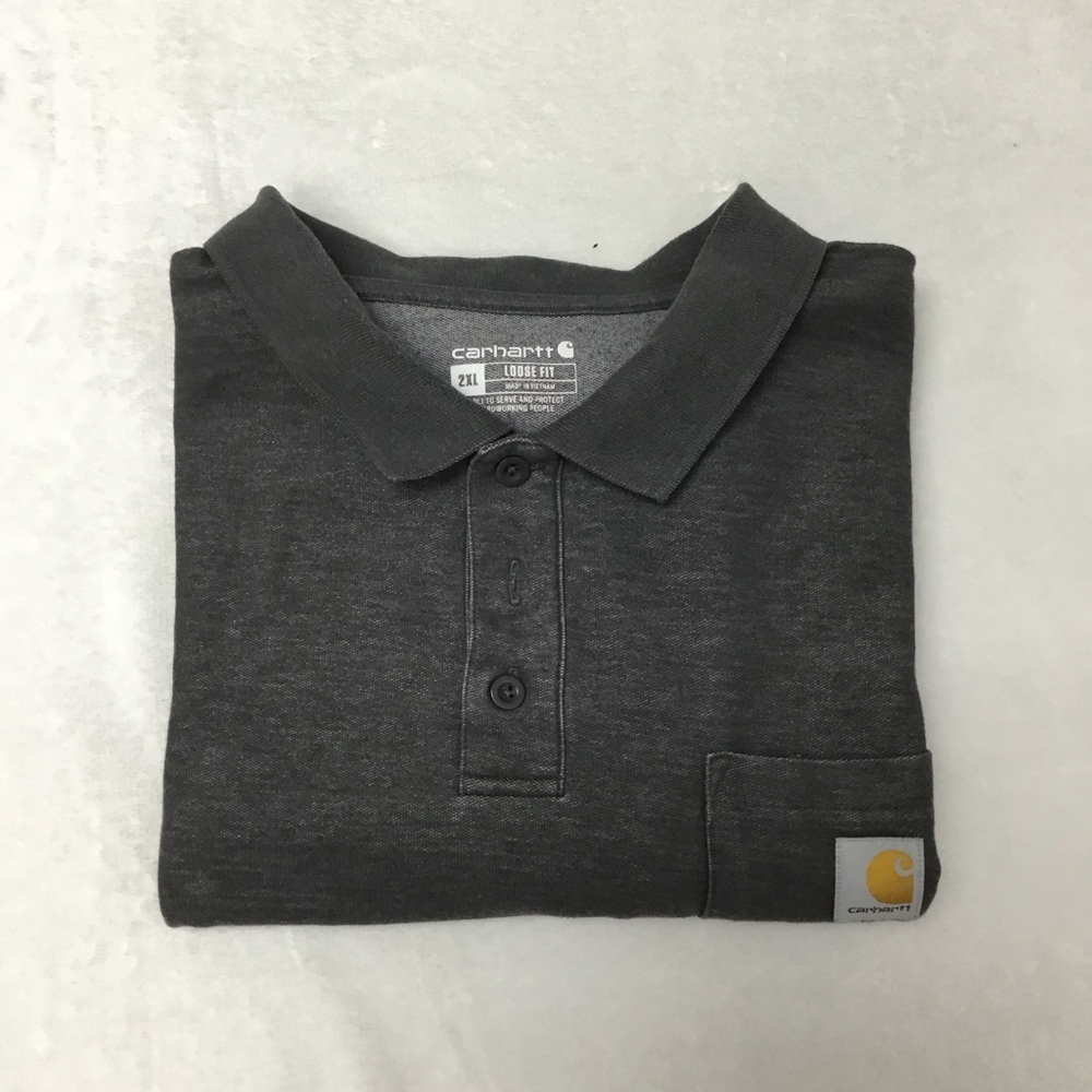 Carhartt Men's Loose Fit Midweight Short-Sleeve Pocket Polo